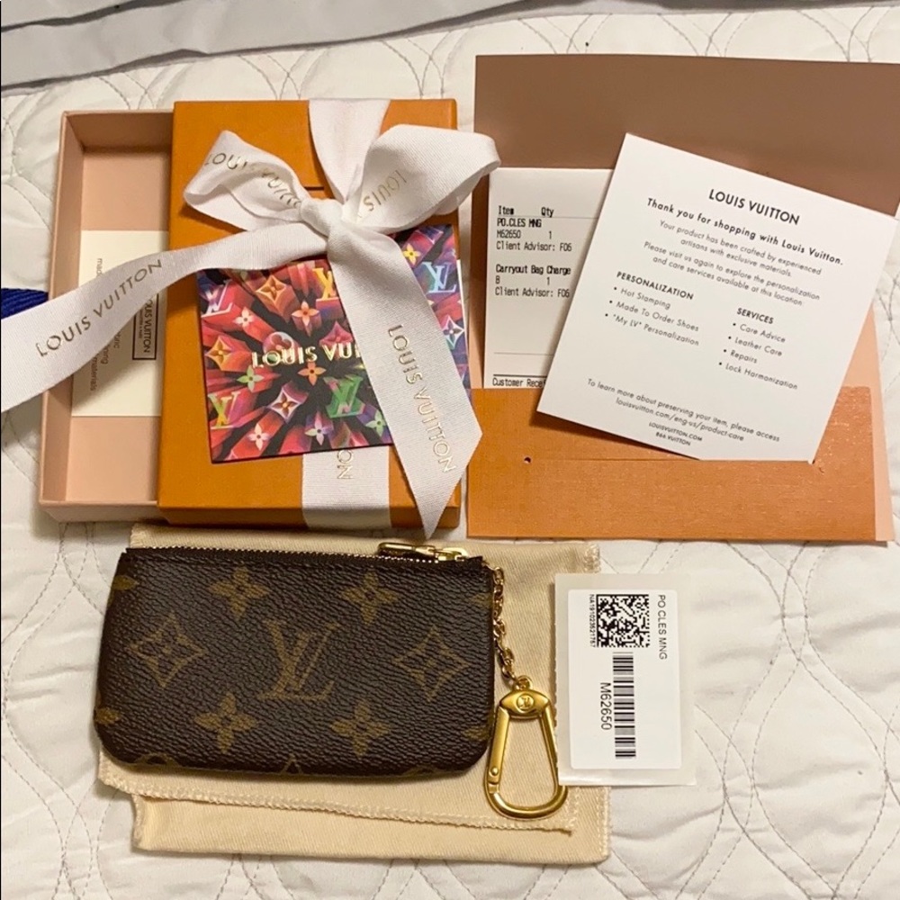 Authentic Louis Vuitton monogram key pouch